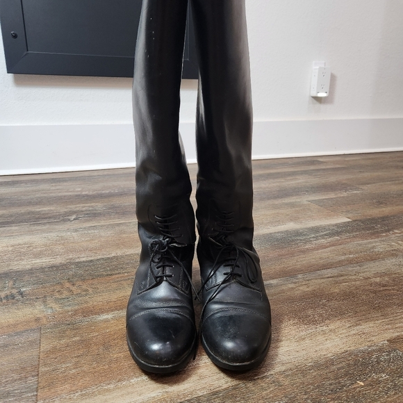Ariat Heritage II Field Tall Black Riding Boot Zip Style 55001 Size 7.5 *Damaged - Picture 9 of 16